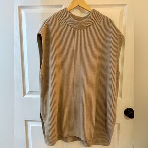 H&M Longline Rib Knit Layering Sweater Vest XXL